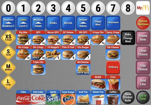 McDonald's POS System Interface